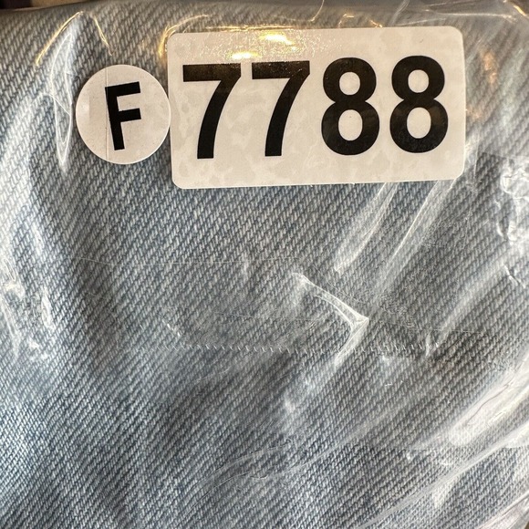 Everlane Jeans Womens Size 25 The 90's Cheeky Light Wash Blue Patchwork - Picture 11 of 11